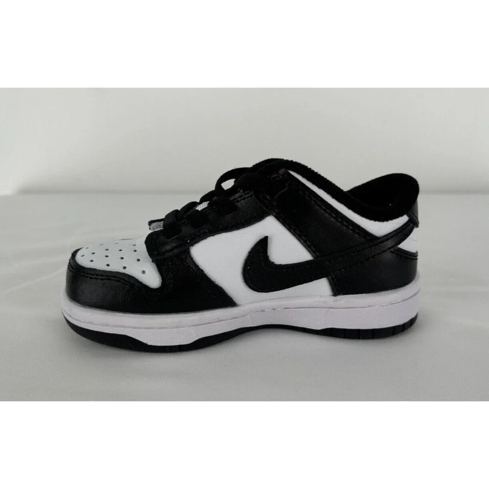 Nike Dunk Low Retro White Black Panda (TD) Sneaker Shoe Kids Size 7C New CU1727